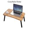 Foldable Laptop Sofa and Bed Table 59x35x24 cm – Portable Lap Desk & Monitor Riser, Wooden Top, No Assembly