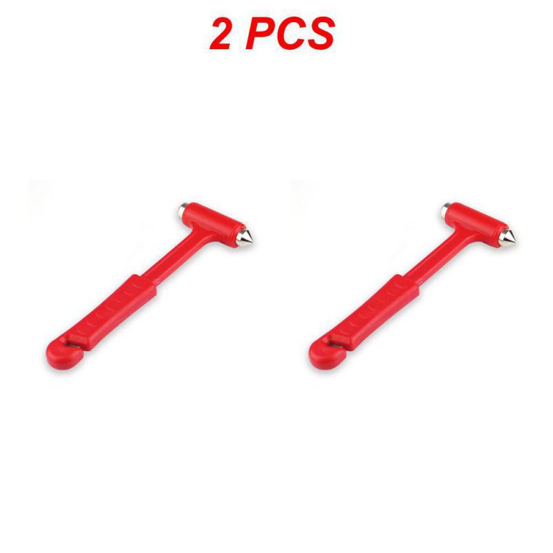 Car Safety Hammer Plastic Universal Mini Portable Multifunctional Emergency Escape Tool Car Self-help Escape Hammer 2 In 1