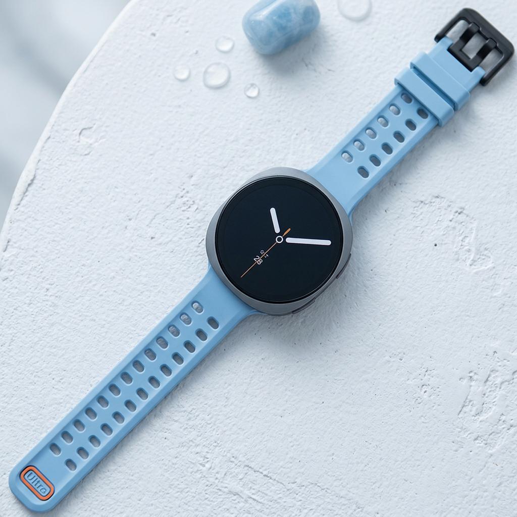 Νέο Γνήσιο Λουράκι Σιλικόνης για Samsung Galaxy Watch 9 8 40mm 44mm Αθλητικό Λουράκι Βραχιόλι για Galaxy Watch 8 Classic 46mm Λουράκι Καρπού