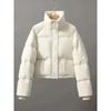 Women's Jacket Cotton-padded Clothes Short Fashion Stand Collar Thicken Bread Jacket Women Coat