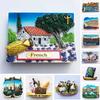 French Paris Fridge Magnets Martinique Provence Corsica Menton Bordeaux Alps Bretagne Tourist Souvenirs Refrigerator Stickers