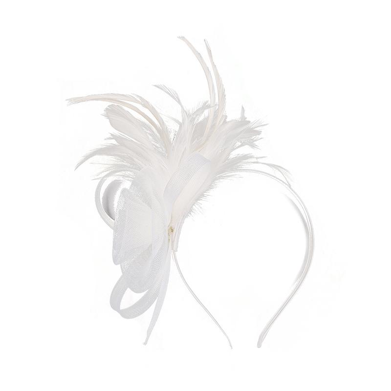 1 Stück Haarband Kopfschmuck Feder Haarschmuck Stirnband Elegant Damen Vintage Damen Netz