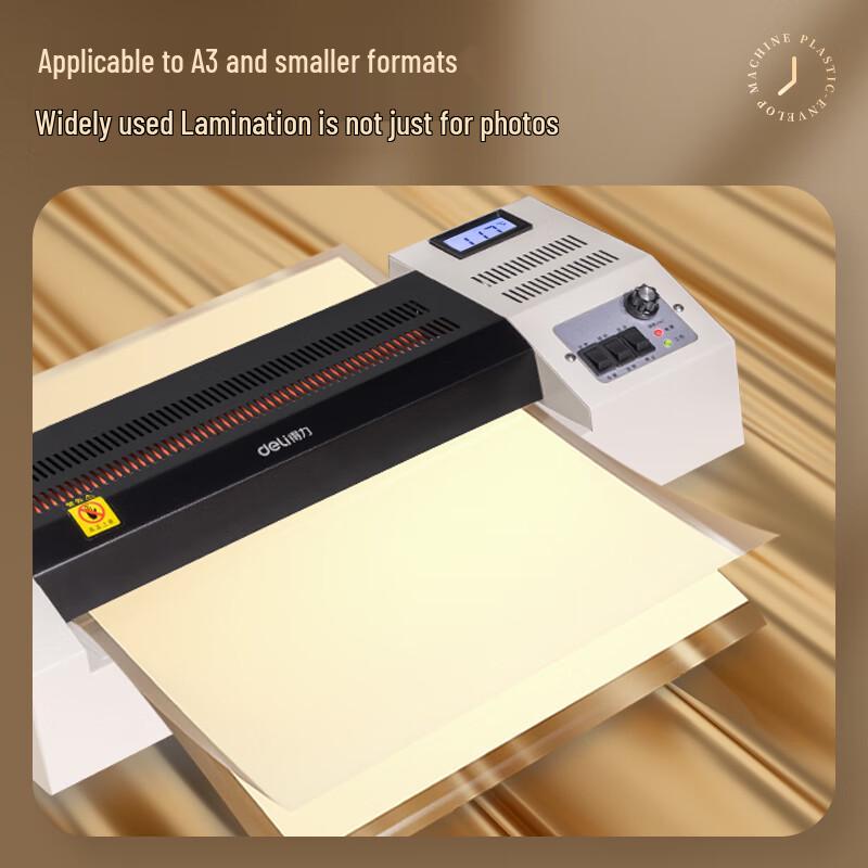 Deli A3 Hot & Cold Laminator & Binding Machine CN Plug (adapter Included)