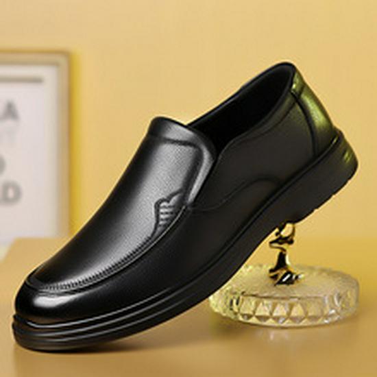Men's 2026 New Style Genuine Leather Formal Shoes - Business Casual British Black Shoes