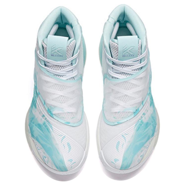 Anta KT6 Basketball Shoes Men's High Top White/Blue 112121101-2