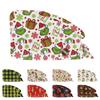 Festive Holiday Scrub Cap with Adjustable Tie Christmas Characters Print, Breathable Cotton Blend, One Size Fits All