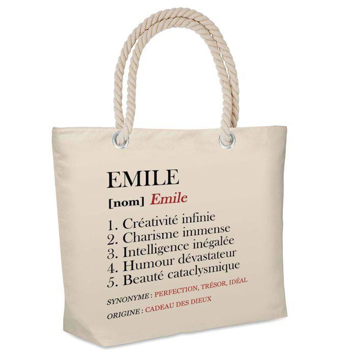 Sac de plage - PLANETEE - Emile Définition - Glacière souple - Coton beige - Grande contenance