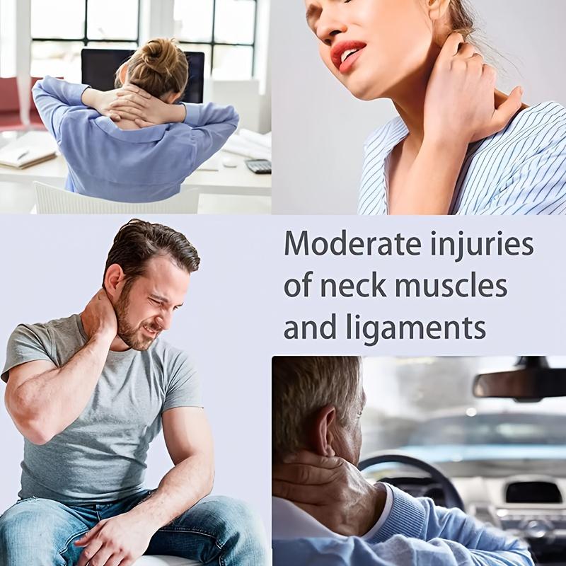 1pc Ergonomic Neck Brace | Adjustable Support for Office/Screen Use - Breathable Posture Corrector with Shoulder Alignment,White