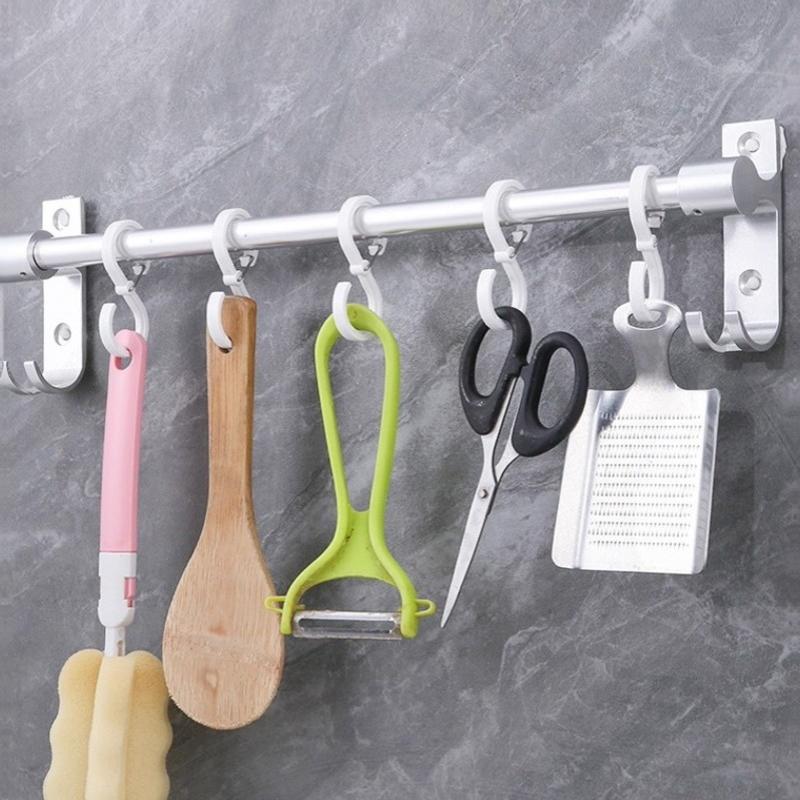 8Pcs Stylish & Durable S-Shape Hanger Hooks Multifunctional Kitchen Home Enduring Organizer S Windproof Hooks Lock Hanger Hooks