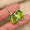 Peridot drágakő, kézzel készített 925 sterling ezüst fülbevaló ékszer hálaadásra