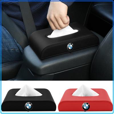 1Pcs Car Tissue Box Holder Armrest Box Storage Case Car Accessories For BMW M Performance 1 3 5 7 Series M3 M4 M5 M6 X1 X3 X5 X6 X7 E30 E34 E36 E39 E4