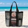 Sac de Plage en Maille Grand Sac Cabas Capacité Pliable Anti-Sable