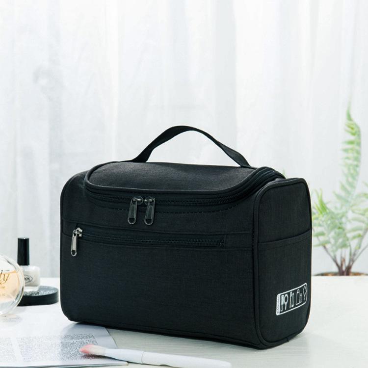 Borsa per Trucco da Viaggio Cationica con Gancio, Grande Capacità - Custodia Portatile Multifunzionale da Mano
