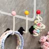3Pcs Cute Punch-Free Headband Display Rack Wall Mounted Scrunchie Storage Rack Organizer Stand Holder Hair Accessories Storage