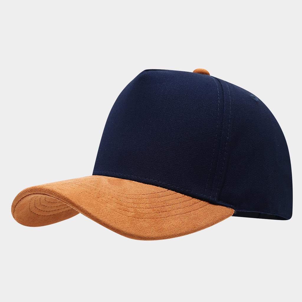 American Simple Wind Contrasting Color Suede Splicing High Top Five-piece Cap Men's and Women's Outdoor Versatile Casual Sun Hat