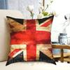 Union Jack Grunge Flag Pillow Case Printed Home Soft DIY Pillow Cover Union Pommies Country Home Little Englander Nation