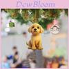 Adorable 2023 Christmas Dog Series Acrylic Christmas Tree Ornament For Car Decoration