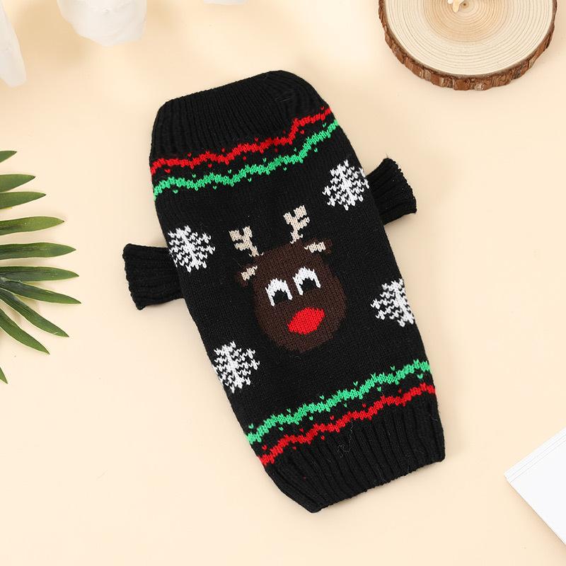 Christmas Cute Sweater Puppy Dog Autumn and Winter Pet Small Dog Puppy Cat Cat Clothes Sample