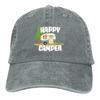 Camper Camping Multicolor Hat Peaked Women's Cap Happy Camper Trailer Personalized Visor Protection Hats