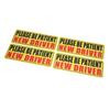 4 Stuks Wees Geduldig Nieuwe Bestuurder Magneet Weerbestendig Herbruikbaar Reflecterend Nieuwe Bestuurder Sticker