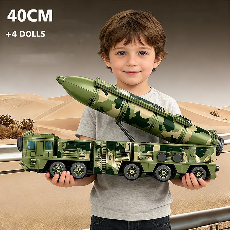 40 CM Gigantyczny Zestaw Budowlany z Wyrzutnią Pocisków Klocki Budowlane Klocki z Pociskami Międzykontynentalnymi Zabawki dla Chłopców i Dziewczynek Zestawy Prezent na Święta dla Dzieci