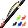 10 Pcs Fishing Rod Hook Secure Keeper Fish Lures Baits Holder with 3 Different Rubber Rings Fishing Rod Accessories