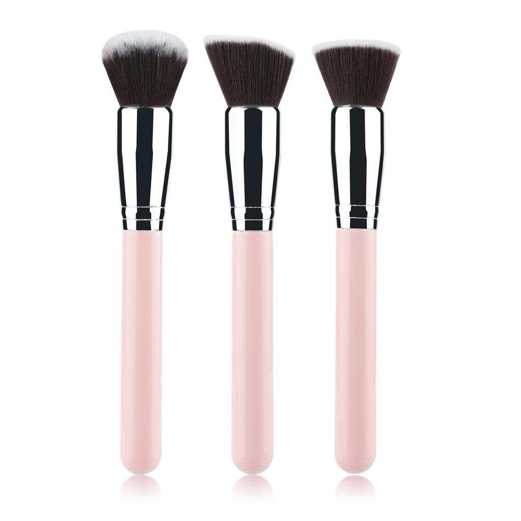 1/3PCS Makeup Brushes Flat Kabuki Foundation Brush For Liquid Cream Powder Contour Blending Large Face Repair Beauty Tools