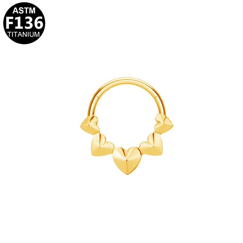 G23 Titanium Fishbone Nose Ring & Ear Cuff Earring F136