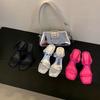Summer High Heels 2025 New Style Small Heel Versatile Square Head Strap French High Heel Sandals for Women