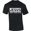 Mens Christian Tshirt Jesus The Way The Truth The Life Short Sleeve T-Shirt Graphic Tee