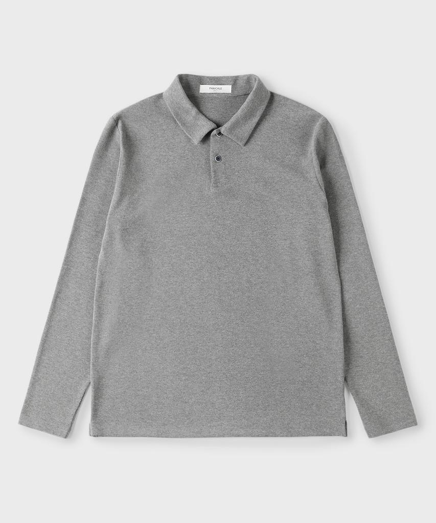 PANICALE Grey Soft P-Logo Polo Shirt