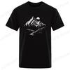 T-Shirts Kurzarm Camping Grafik Oberteile Hemden Harajuku Street Damen Herren Abenteuer T-Shirt Berg Druck Natur T-Shirt Kleidung
