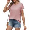 Women Tops O-Neck Raglan Short Sleeves Loose Fit Summer Tee Shirt Soft Breathable Basic Layering Casual Tee Tops
