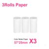 57*25MM Thermopapier Etikettenaufkleber Kleberrollen Papier Für Mini Drucker Sofortdruck Kinderkamera Druckpapier Ersatz
