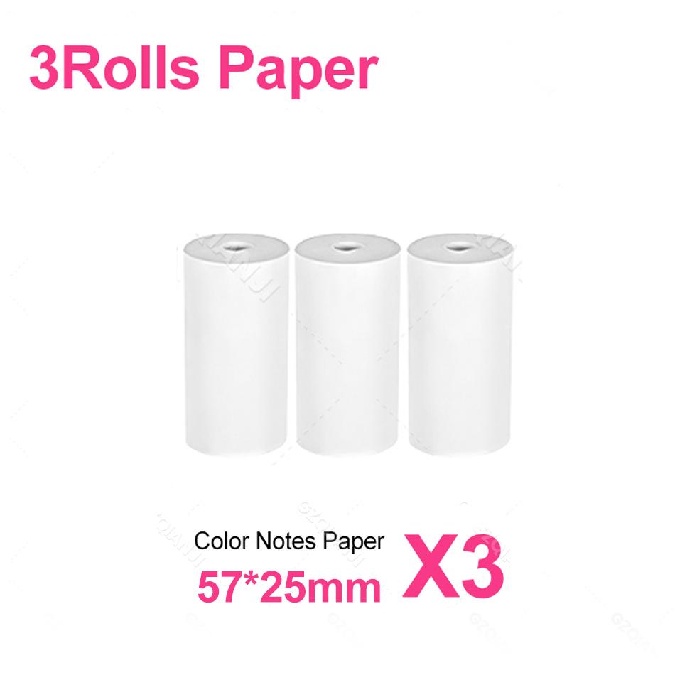 57*25MM Thermopapier Etikettenaufkleber Kleberrollen Papier Für Mini Drucker Sofortdruck Kinderkamera Druckpapier Ersatz