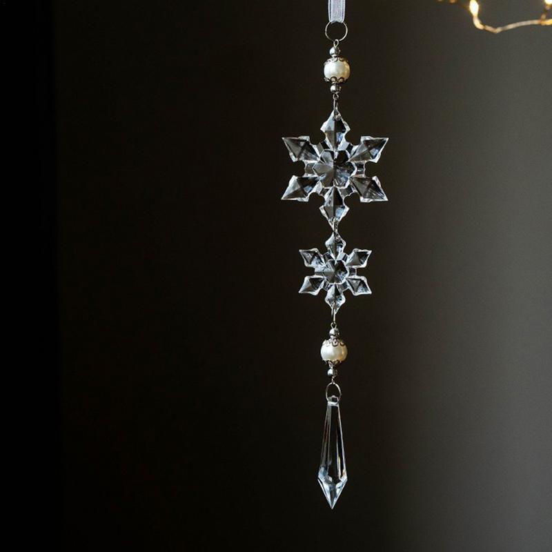 Snowflake Ornaments For Christmas Tree Decorative Drop Pendant Christmas Christmas Tree Decoration Ornaments Acrylic Snowflake