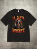 La Santa Muerte T-shirt Men's Summer Casual Versatile Comfortable Loose Short Sleeve Cotton Crew Neck Top Men's
