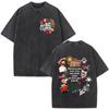 Rapper Bad Bunny Vintage Washed T Shirts Debi Tirar Mas Fotos DTMF Album Tshirts Mens Clothing Fashion Hip Hop Cotton Tshirt