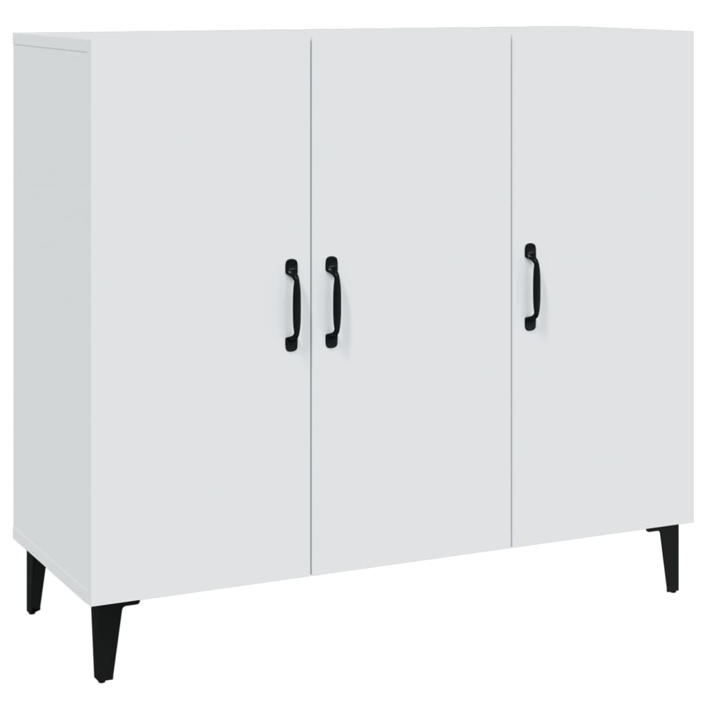 Sideboard White 90 x 34 x 80 cm Particle Board