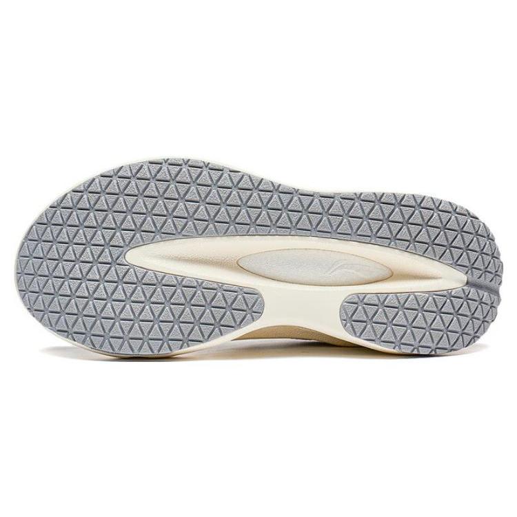 Li Ning Yun You Ocra Comfortable Cushioning Slip Resistant Abrasion Resistant Low Top Casual Shoes Unisex Ecru AZGT087-2