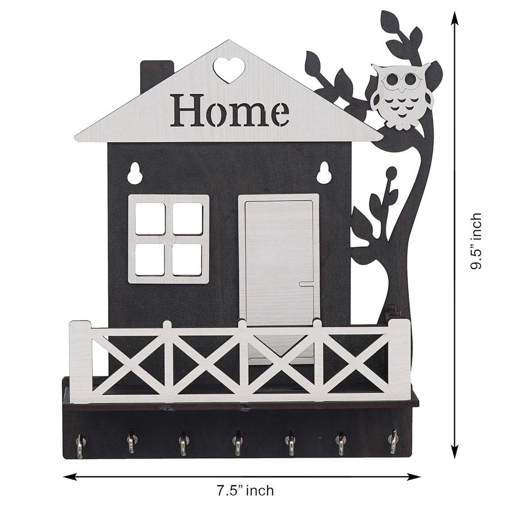 Premium Wooden House Keys Hanger Key Holder for Home/Office Decor, Key Holder for Wall Decor