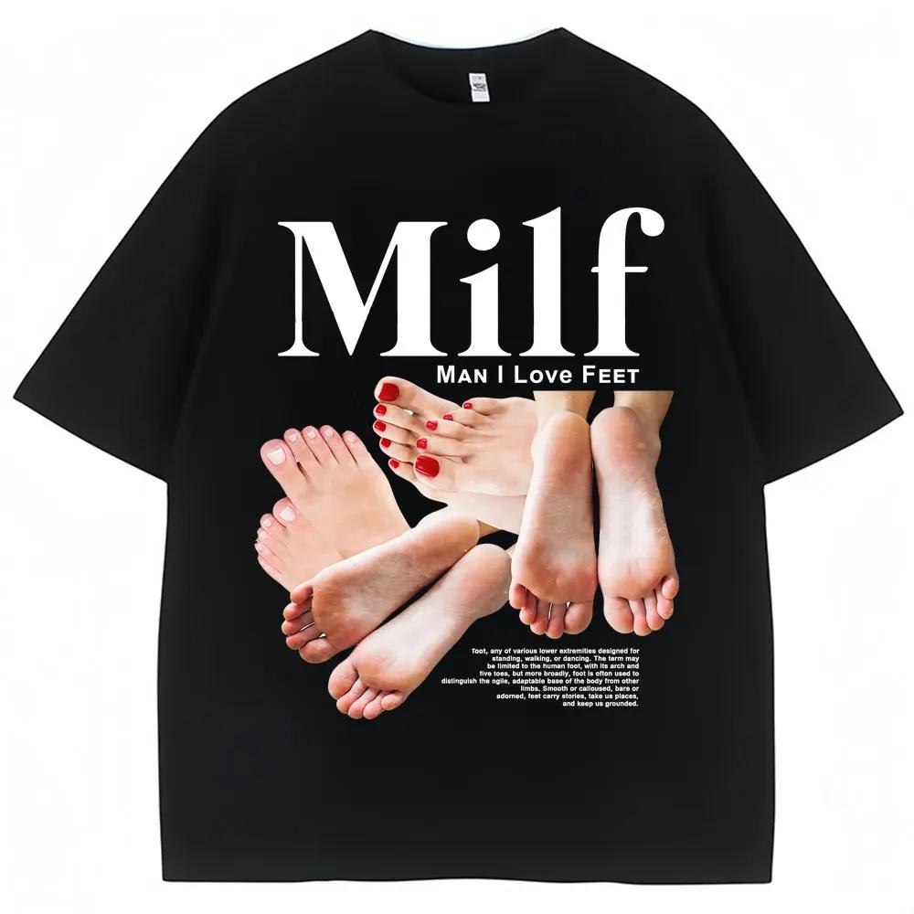 Man I Love Feet Funny Meme Cotton T-Shirts Men Women Humor Fashion T Shirts Soft Cotton O-Neck Casual T Shirt Streetwear