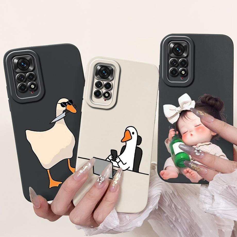 For Xiaomi Redmi Note 11 11S 4g 5g Phone Case For Redmi Note 11 Pro Pro+ Note11T 5G Back Cover Soft Funda Lovely Cartoon Animal