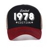 Edizione 1978 Nato 40° Anno Compleanno Età Tendenza Limitato Regalo Cappellino Casual Regolabile Rete Cappellino da Baseball Moda Snapback Cappelli