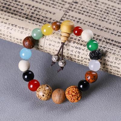 Lingyin Eighteen Seed Treasure Multi-Purpose Handcrafted Bead String - Analogous To Bodhi Buddha Beads - Artistic Hand Chain