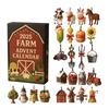 2025 Christmas Advent Toys 24 Days of Countdown Calendar Advent Figures Collectible Holiday Festive Home Decor for Kids Family