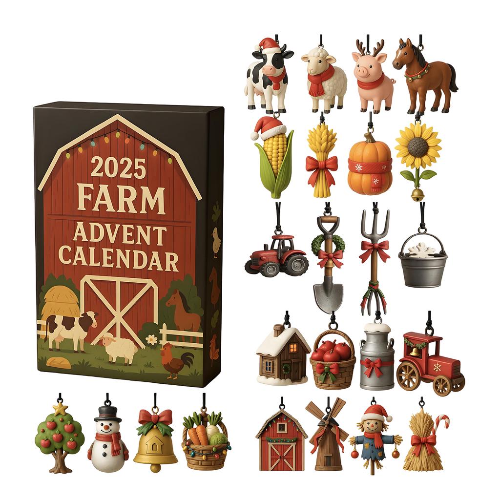 2025 Christmas Advent Toys 24 Days of Countdown Calendar Advent Figures Collectible Holiday Festive Home Decor for Kids Family