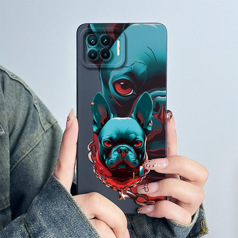 For OPPO Reno4 Lite Reno4 F Phone Case Reno 4 Lite 4F Cover Soft Silicone Cartoon Funda Lovely Panda Flower Printed Coque Casing