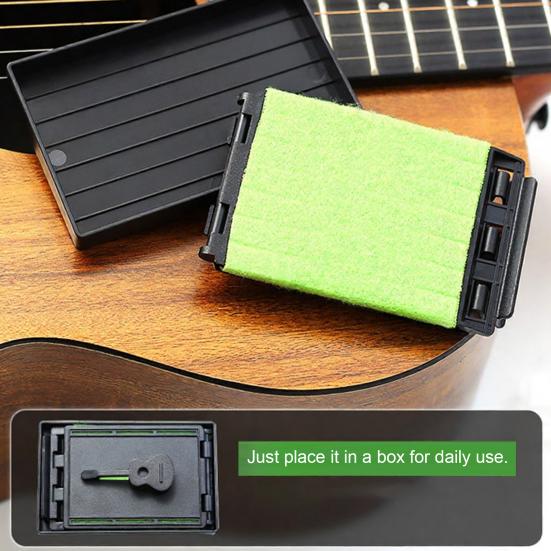 1/2/3Pcs Guitar String Cleaner Acoustic Electric Guitar Bass Ukulele String Scrubber Fingerboard Fretboard Maintenance Cleaning Tool