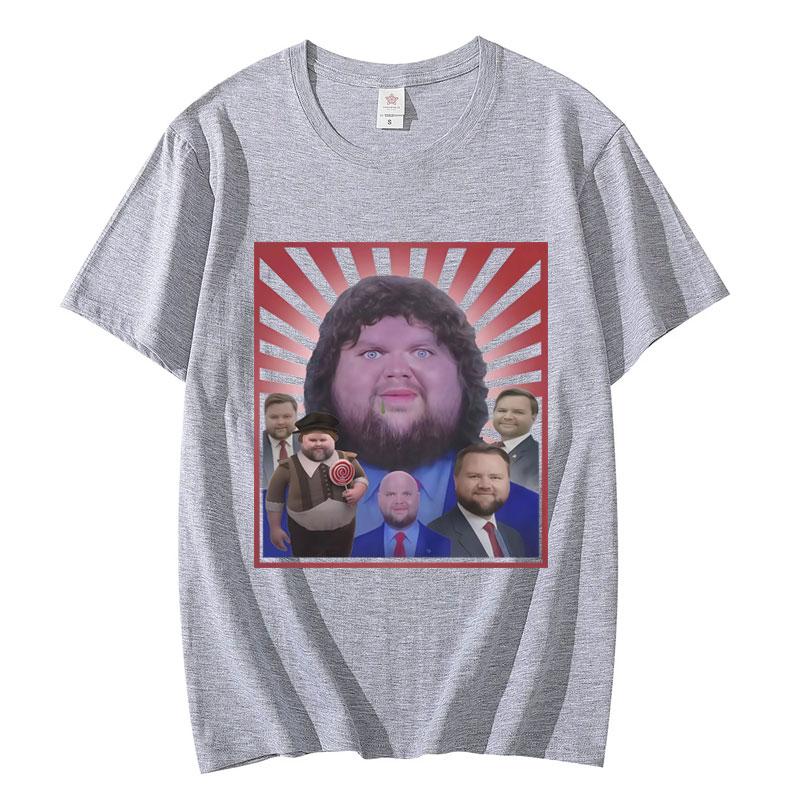 JD Vance Funny Meme Graphic T Shirts Men Women Clothing Fashion Y2k Oversized T-shirt Summer Loose Short Sleeve T-shirts